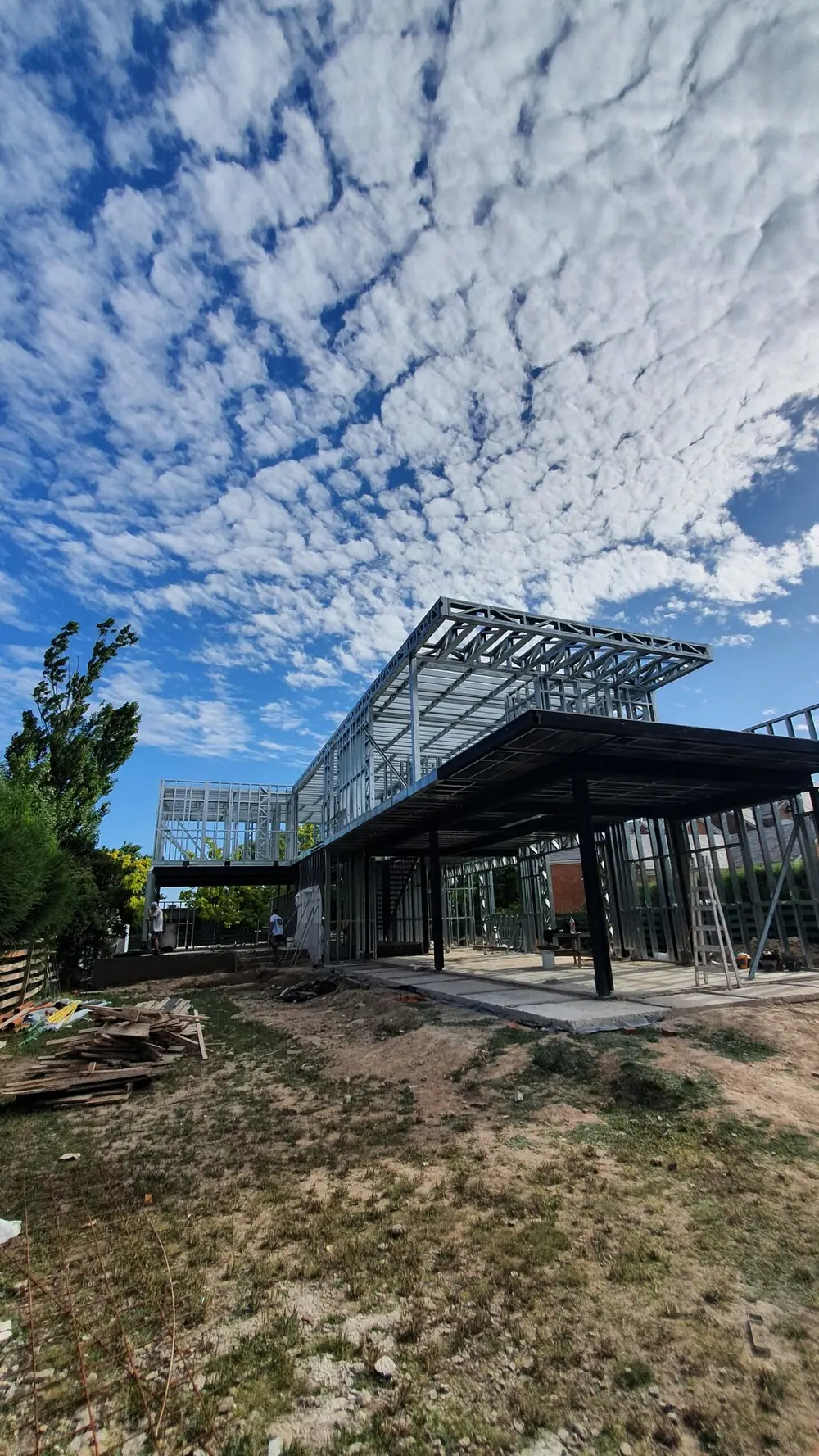 Casa Castores en estructura de steel frame — Proyecto en Seco